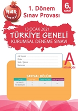 6. Sınıf 2. Kurumsal Deneme A Say 1. Dönem Sınav Provası Ocak  20210104