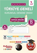 Nartest 7. Sınıf 4. Kurumsal Deneme Mayıs B Say Kod 240512